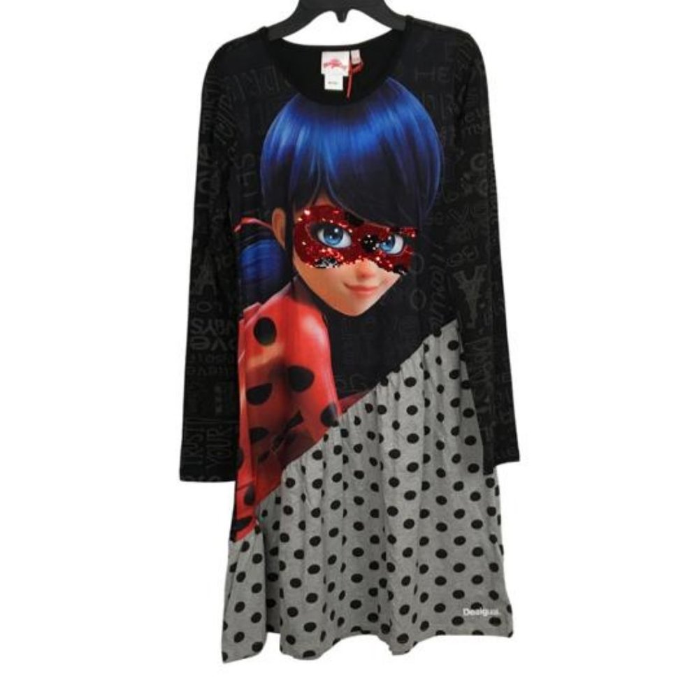 New Desigual Girl's Dress Miraculous Ladybug Size 13/14 Years